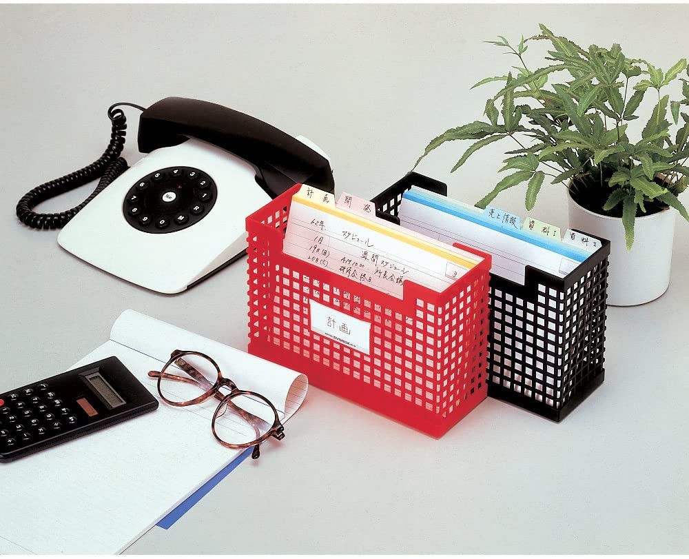 セキセイ シスボックス<B6・カード立> A4 黒 SBX-88