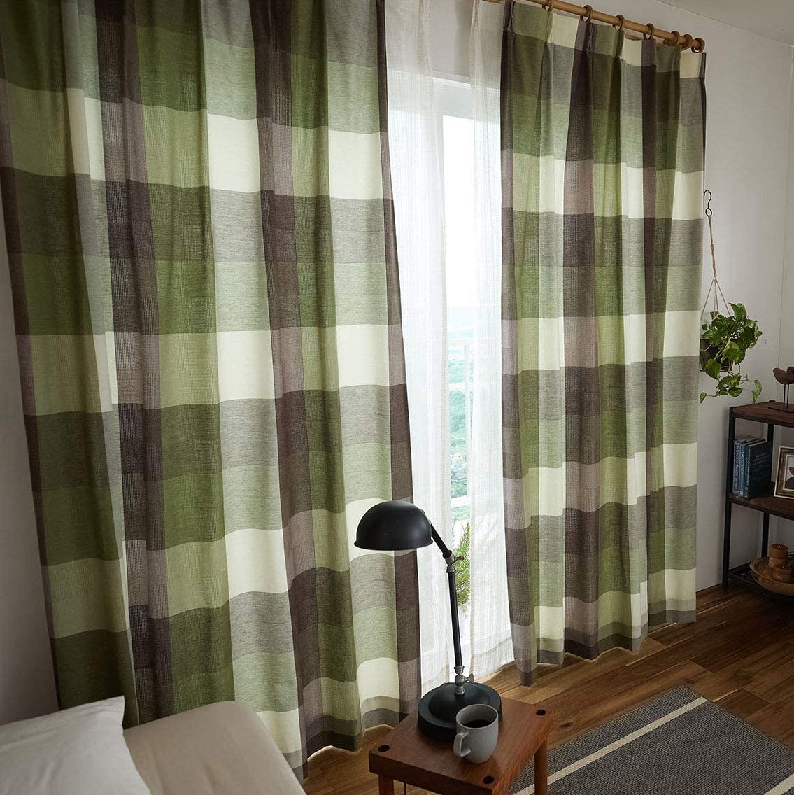 スミノエ カーテン カレ 100×200cm グリーン 1枚入 G1014