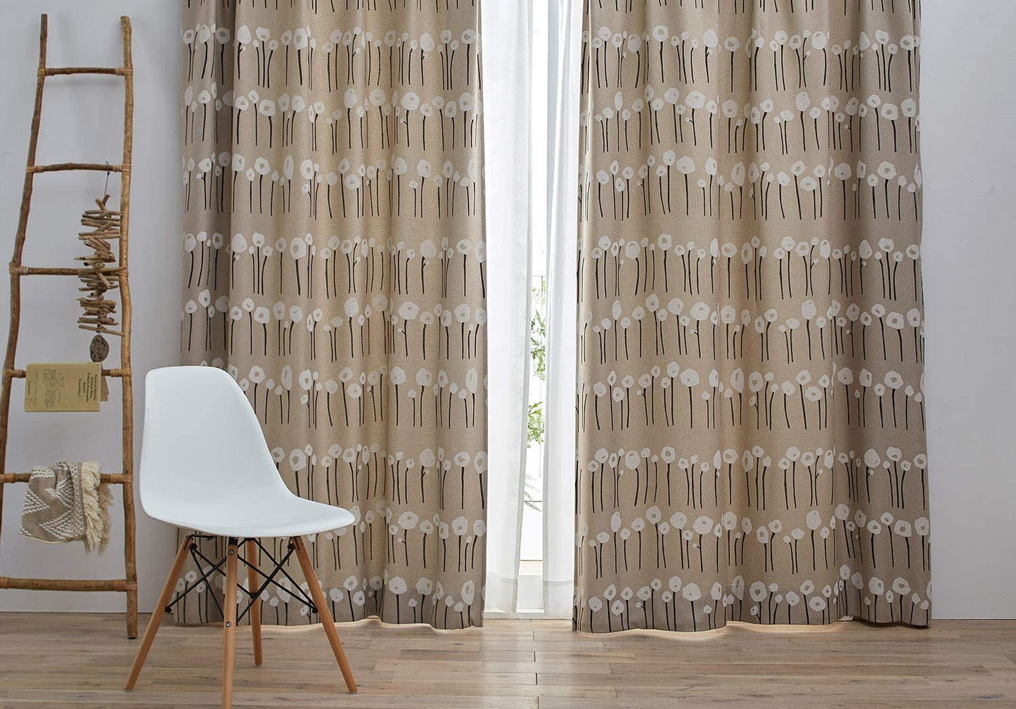 スミノエ 遮光カーテン ハツナギ 100×178cm ホワイト 1枚入 V1280