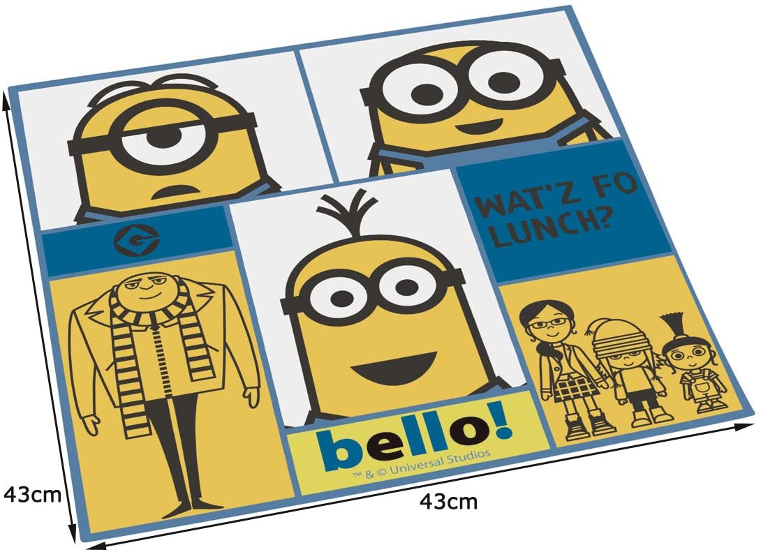 スケーター 子供用 お弁当クロス ミニオンズ ボブと仲間たち 43×43cm 日本製 KB4