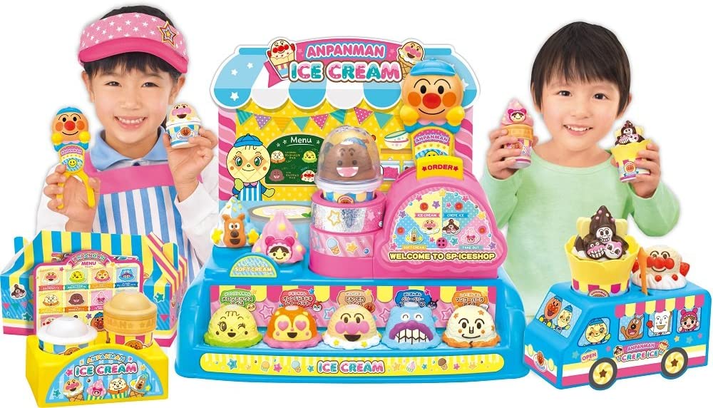 ジョイパレット アンパンマン のっけてポン! クレープもいかが? アイスちょうだい!! SPセット 幅470x高さ300x奥行き130mm 181208