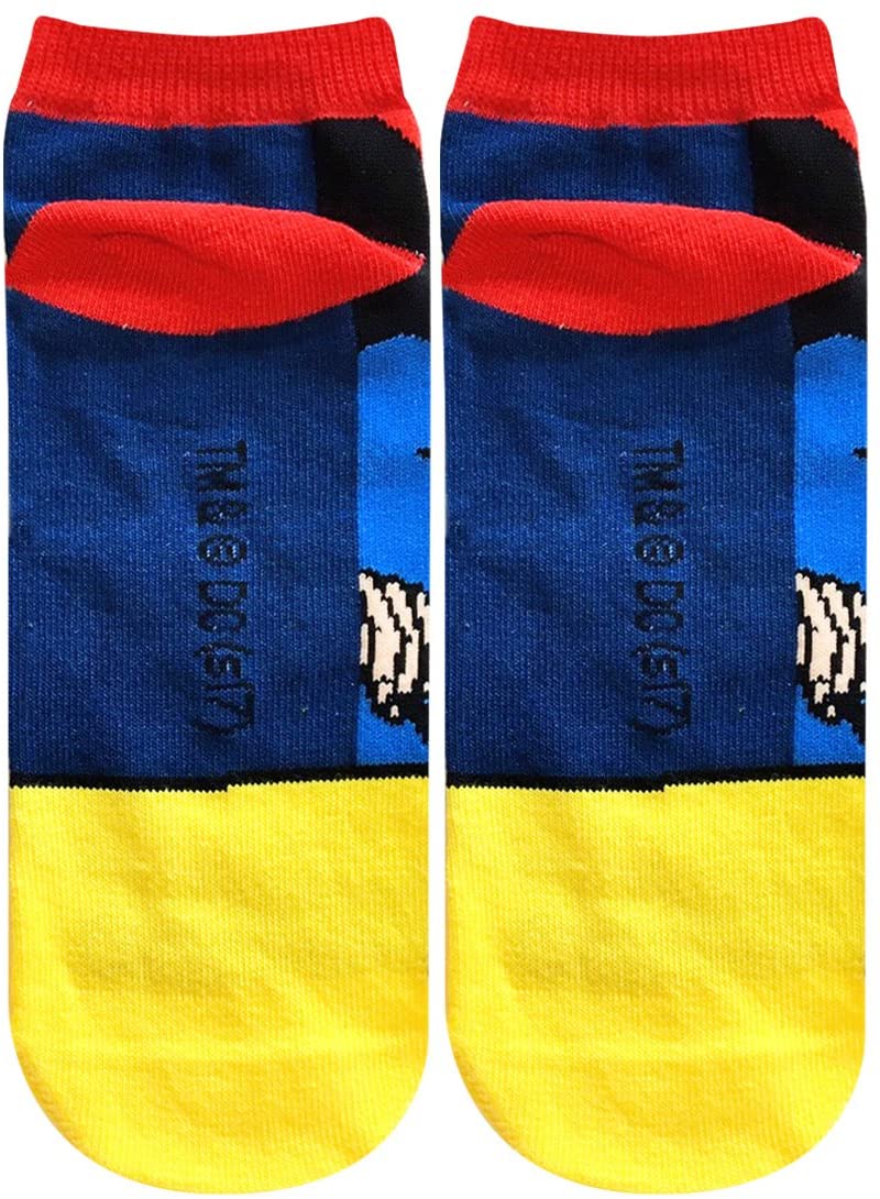 スーパーマン メンズ ソックス コミック ブルー・レッド 25㎝~27㎝ WBSP540J