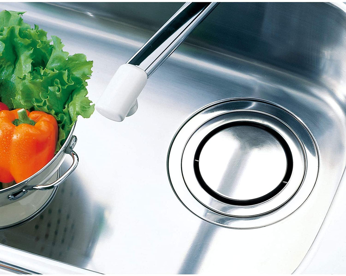 Belca 排水口 ふた 流し用回転排水プレート 直径14.5cm用 直径14.3×高さ1.7cm ステンレス 日本製 SP-205