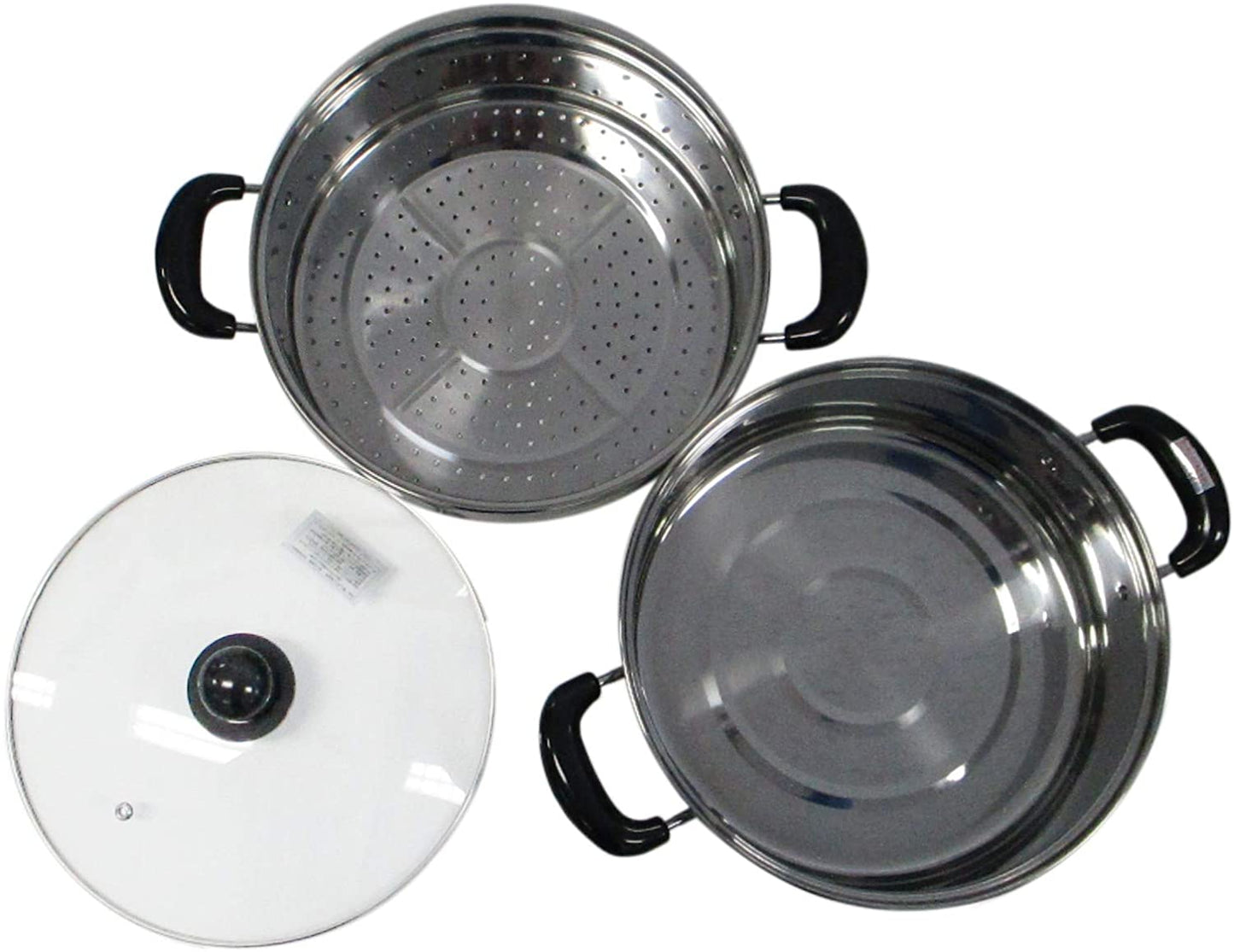 A-Land ステンレス 2段蒸し器 26cm