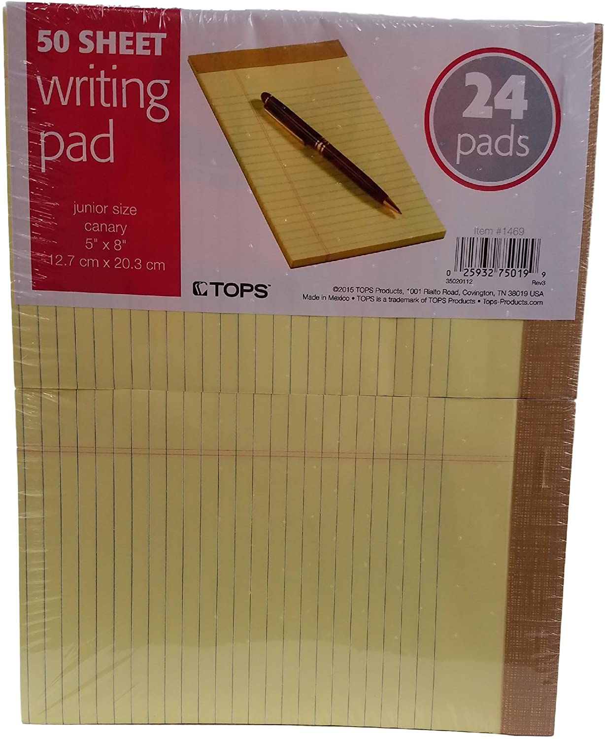 ジュニアサイズ イエローパッド50枚×24冊