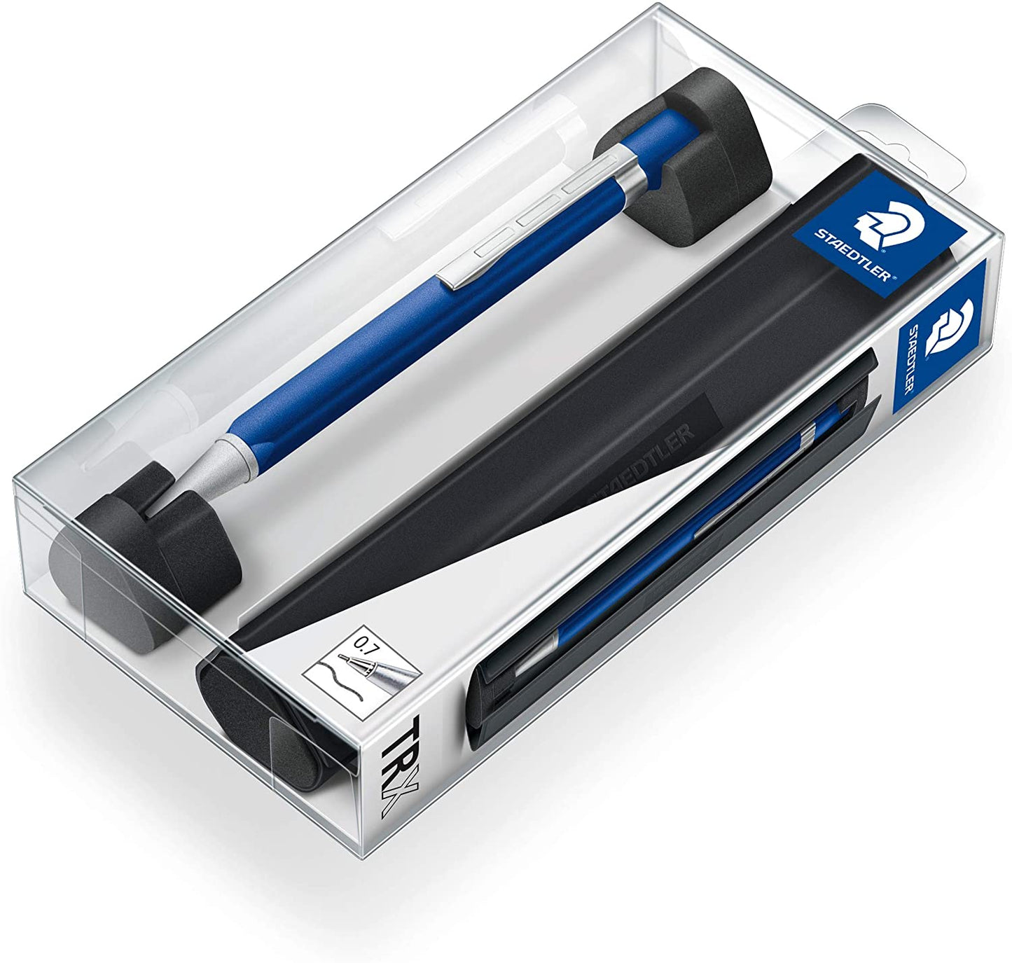 ステッドラー シャーペン 0.7mm ツイスト式 三角軸 TRX ブルー 766TRX3 07