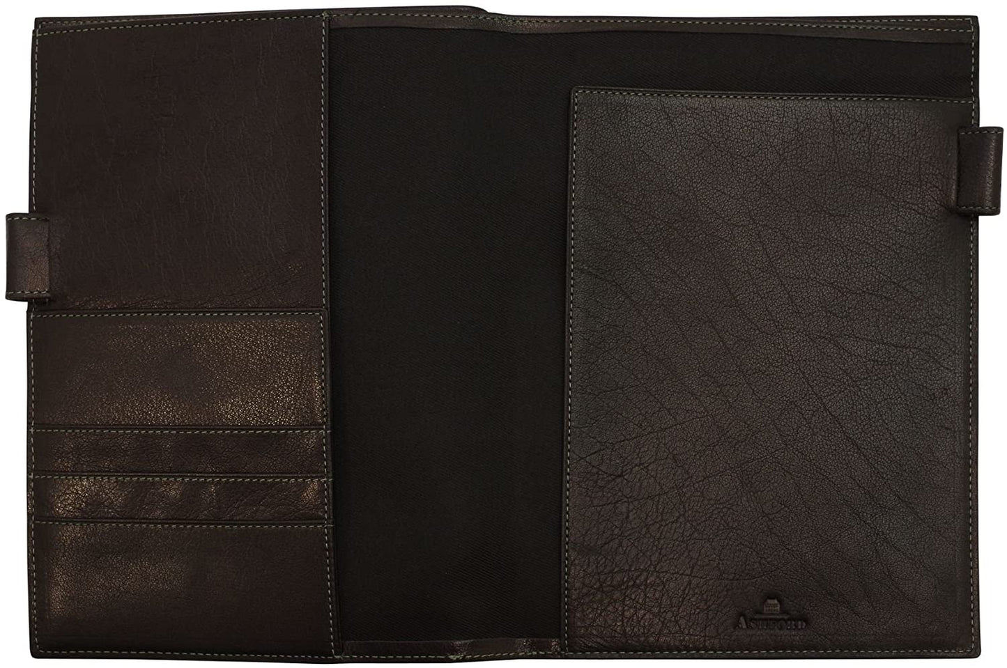 A5 ディープ ダイアリーカバー/ノートカバー 本革【ブラック】 8236-011