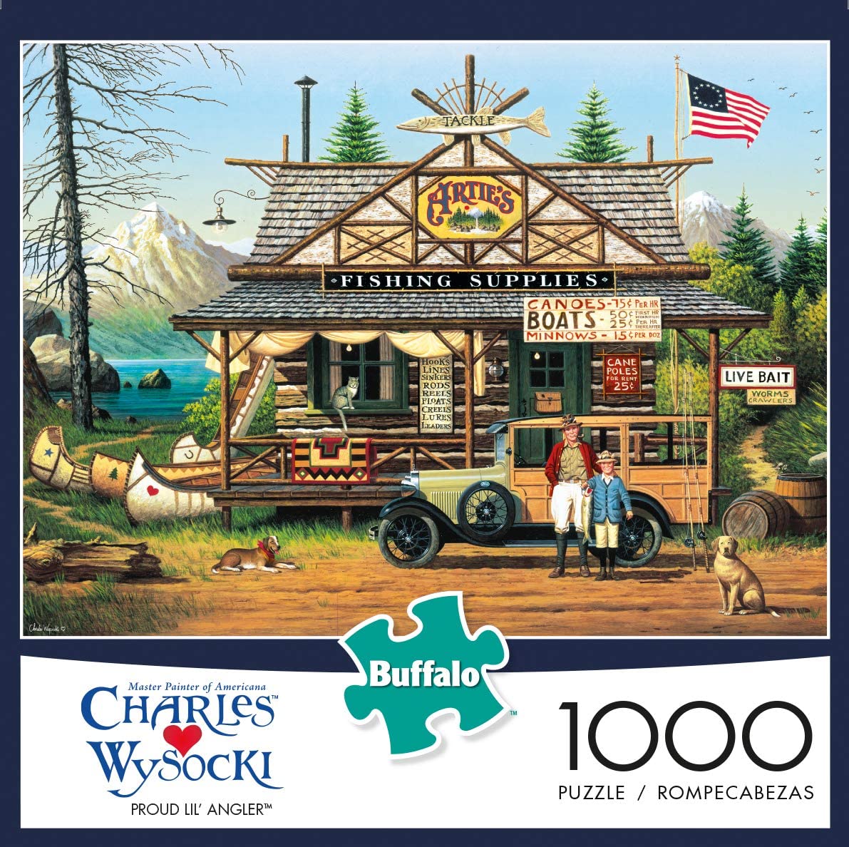 Buffalo Games - Charles Wysocki - Proud Lil' Angler - 1000ピース ジグソーパズル