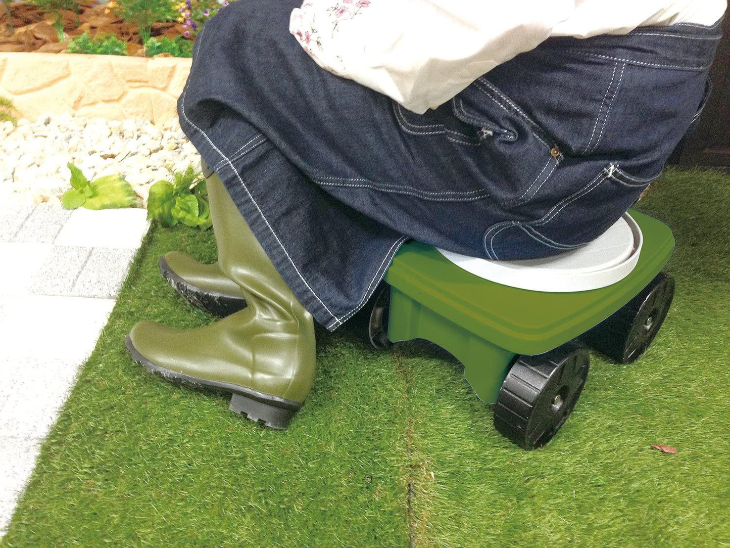 E-Value イージーターンチェア オリーブ EGC-5OL