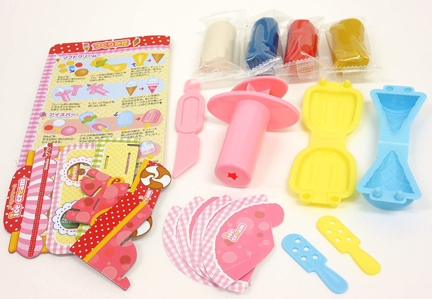 ギンポー こむぎねんど アイスクリーム屋さんセット A-IZ4DF