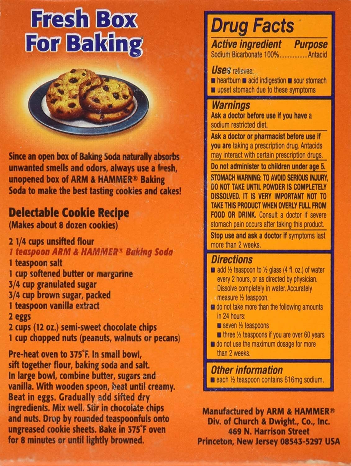 Arm Hammer(アームハンマー) ベーキングソーダ 重曹 454g 2個セット [並行輸入品]