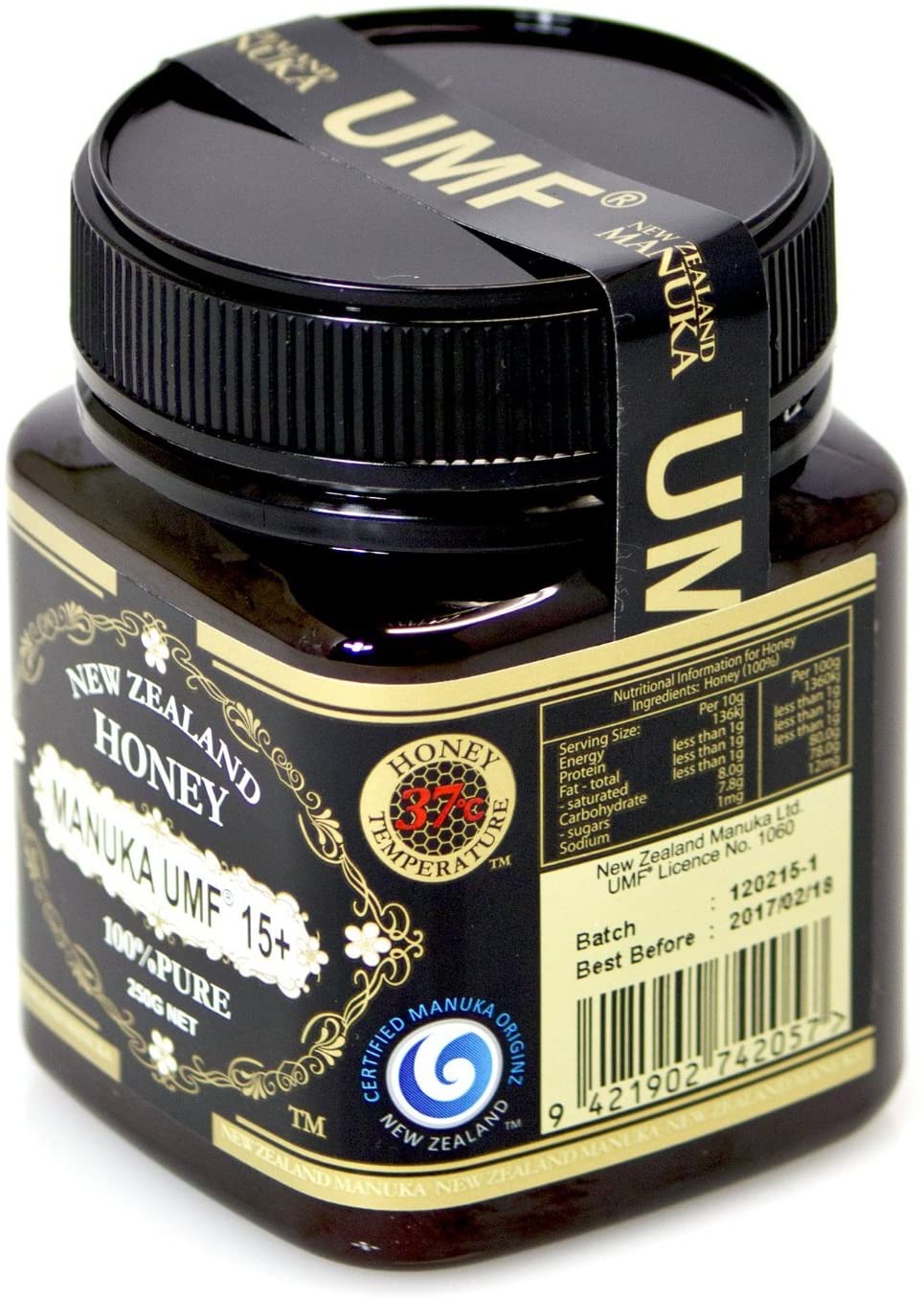 【日本最高品質】UMFマヌカハニー15+ 250g【5大保証書付】