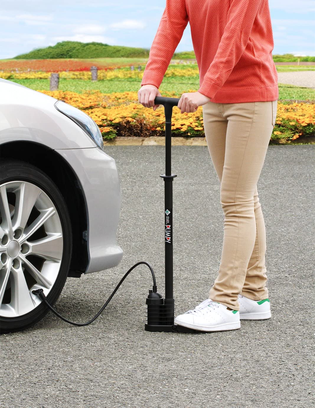 BAL ( 大橋産業 ) 空気入れ 自動車・自転車用ポンプ ポンピィ ブラック 1911