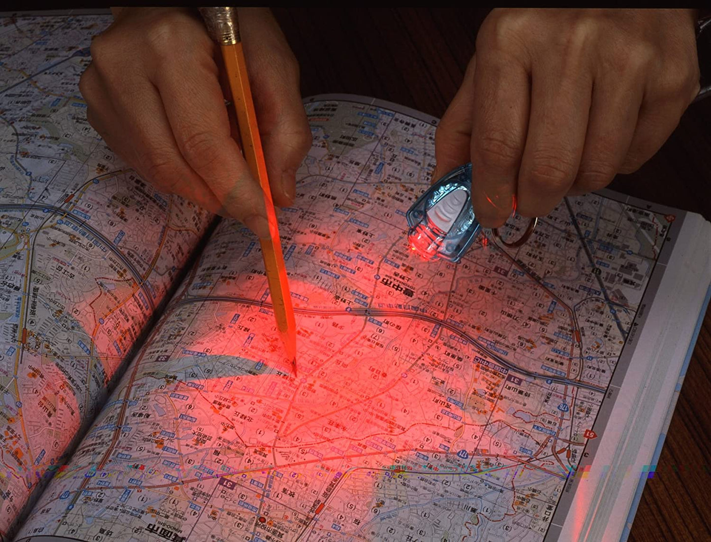 スマイルキッズ 2灯式 キーライト 赤色LED AKL-60