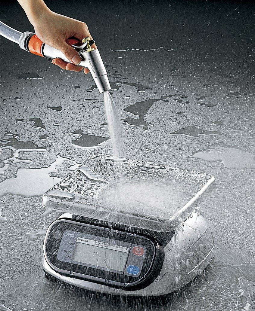 A&D 防塵・防水デジタルはかり SL-2000WP ≪ひょう量:2000g 最小表示:1g 皿寸法:232(W)*192(D)mm≫