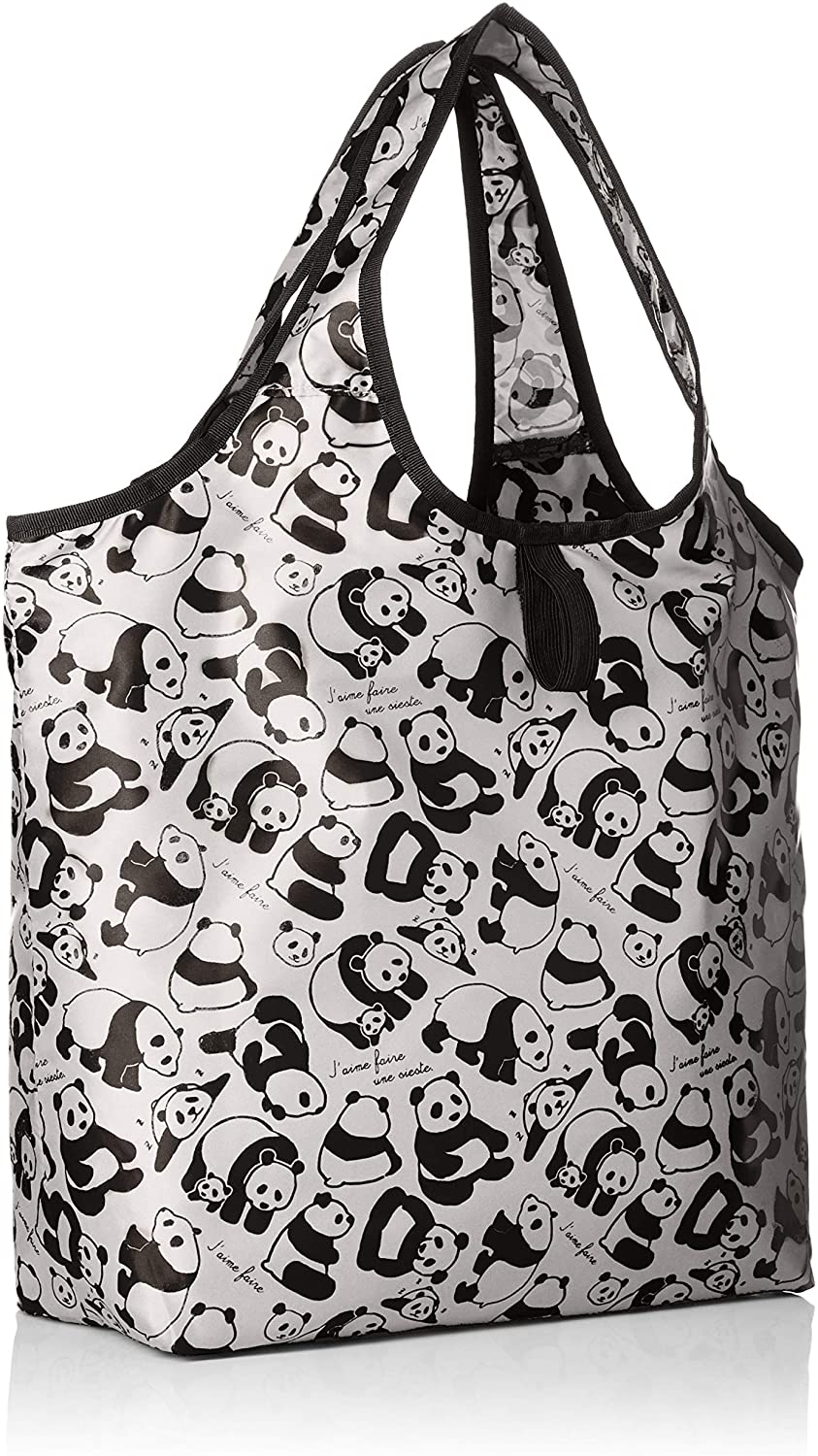 センバドー 保冷保温コンパクトエコバッグ パンダ GY h33/w28/d14cm 651-1081