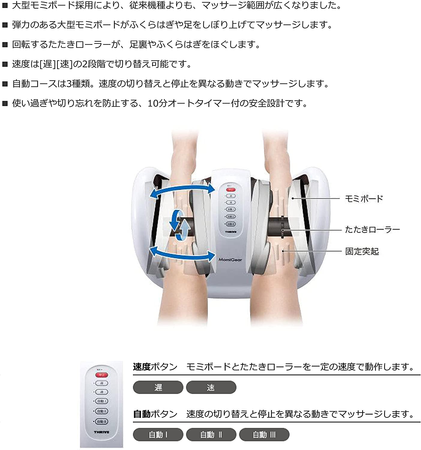 スライヴ フットマッサージャー ホワイト MD-4225 WH