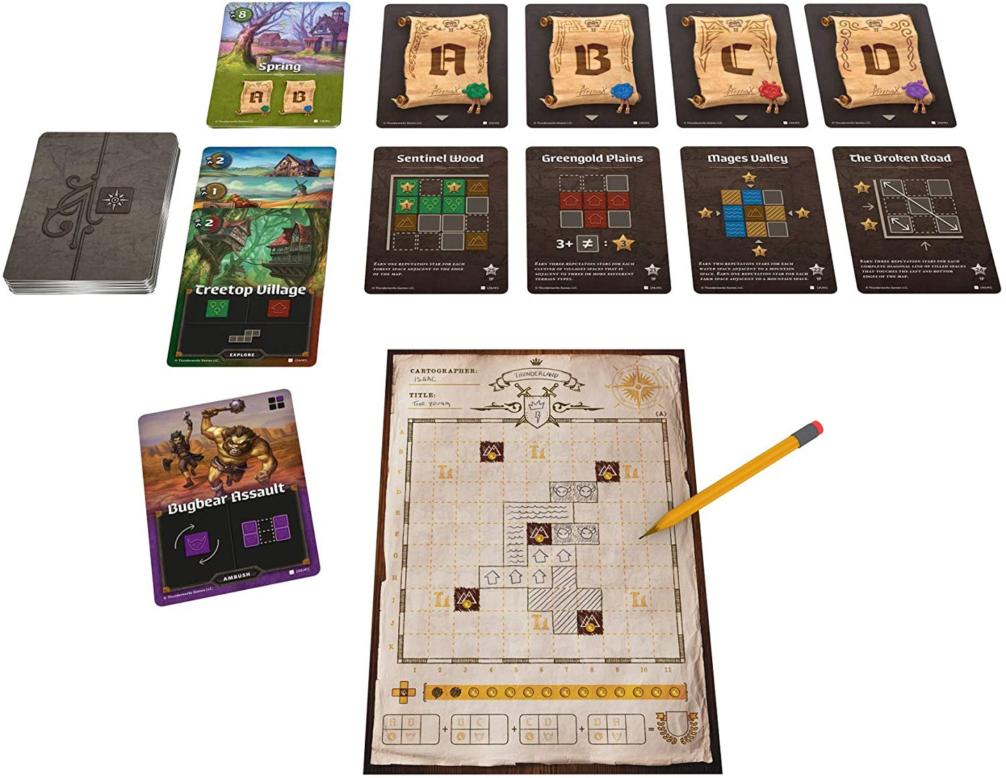 Cartographers a Roll Player Tale Boxed Board Game