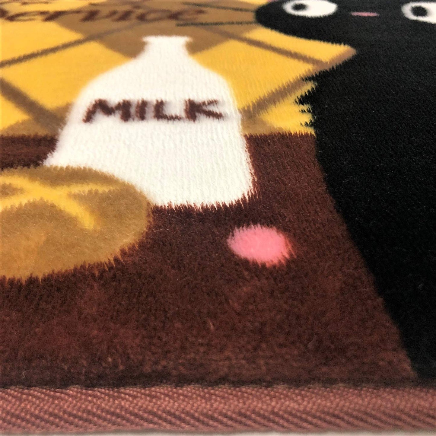 センコー 魔女の宅急便 スイートチェック ラグマット 約50×80cm ベージュ 27468