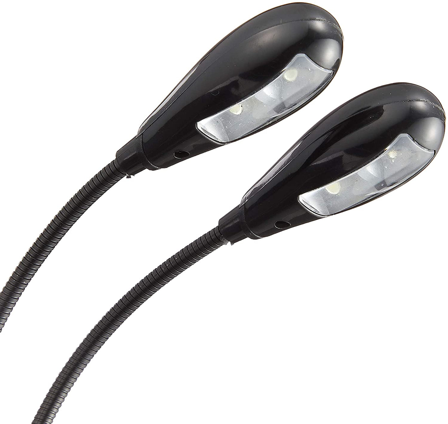 e-auto fun 譜面台用ライトクリップLED スタンドライト ブックライトクリップ型1~4灯LEDフレキシブル 調節可能