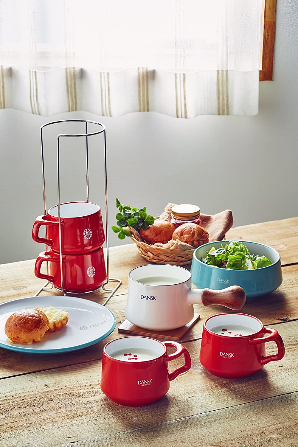 DANSK ダンスク コベンスタイル バターウォーマー 550ml ガス火専用 ターコイズ/ティール ホーロー 834340