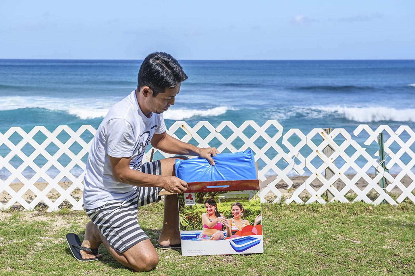 ジャイアントレクタングルプール 262㎝×175㎝×50㎝