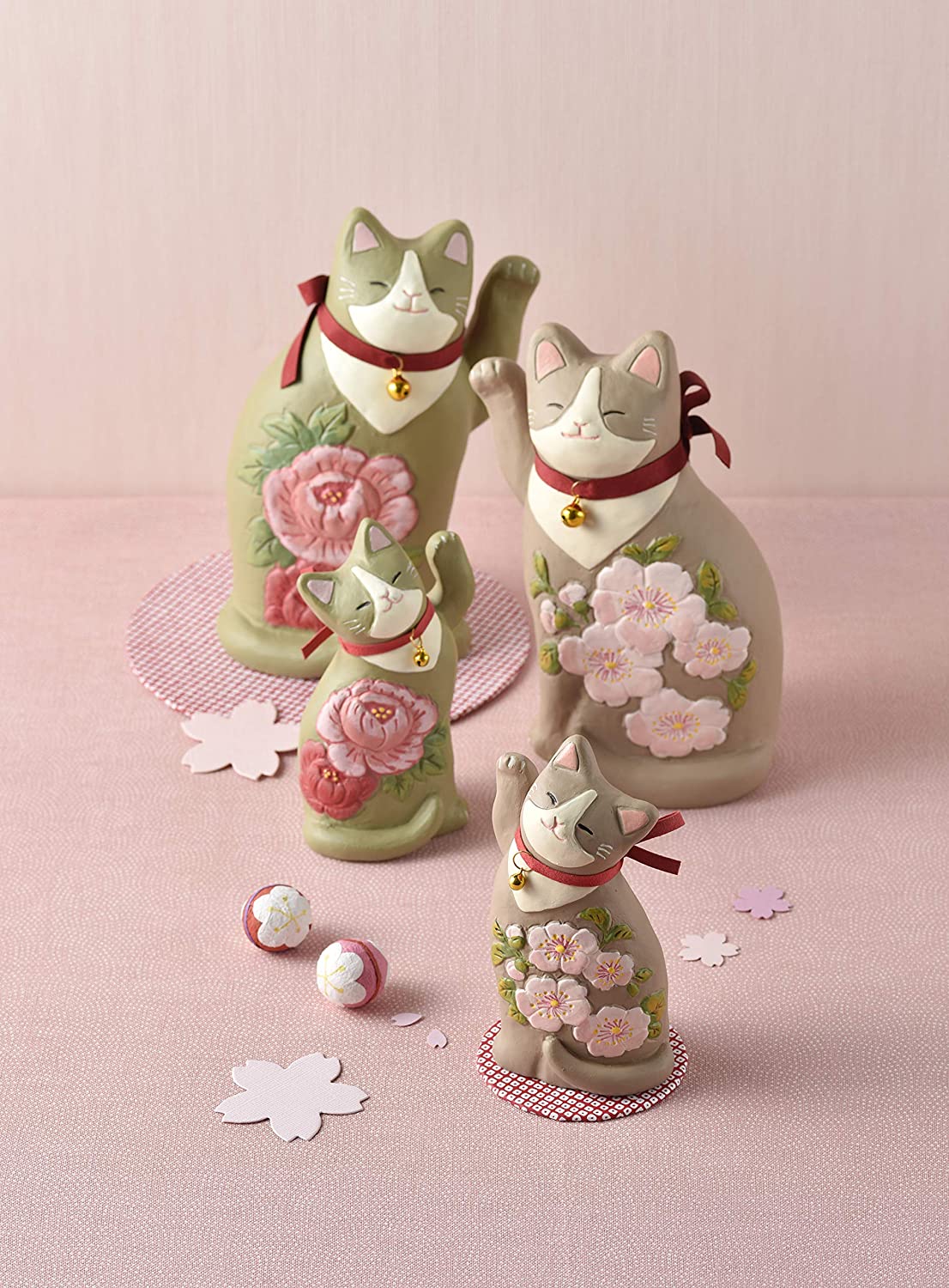 セトクラフト 花まねき猫 小 桜 SCZ-1591