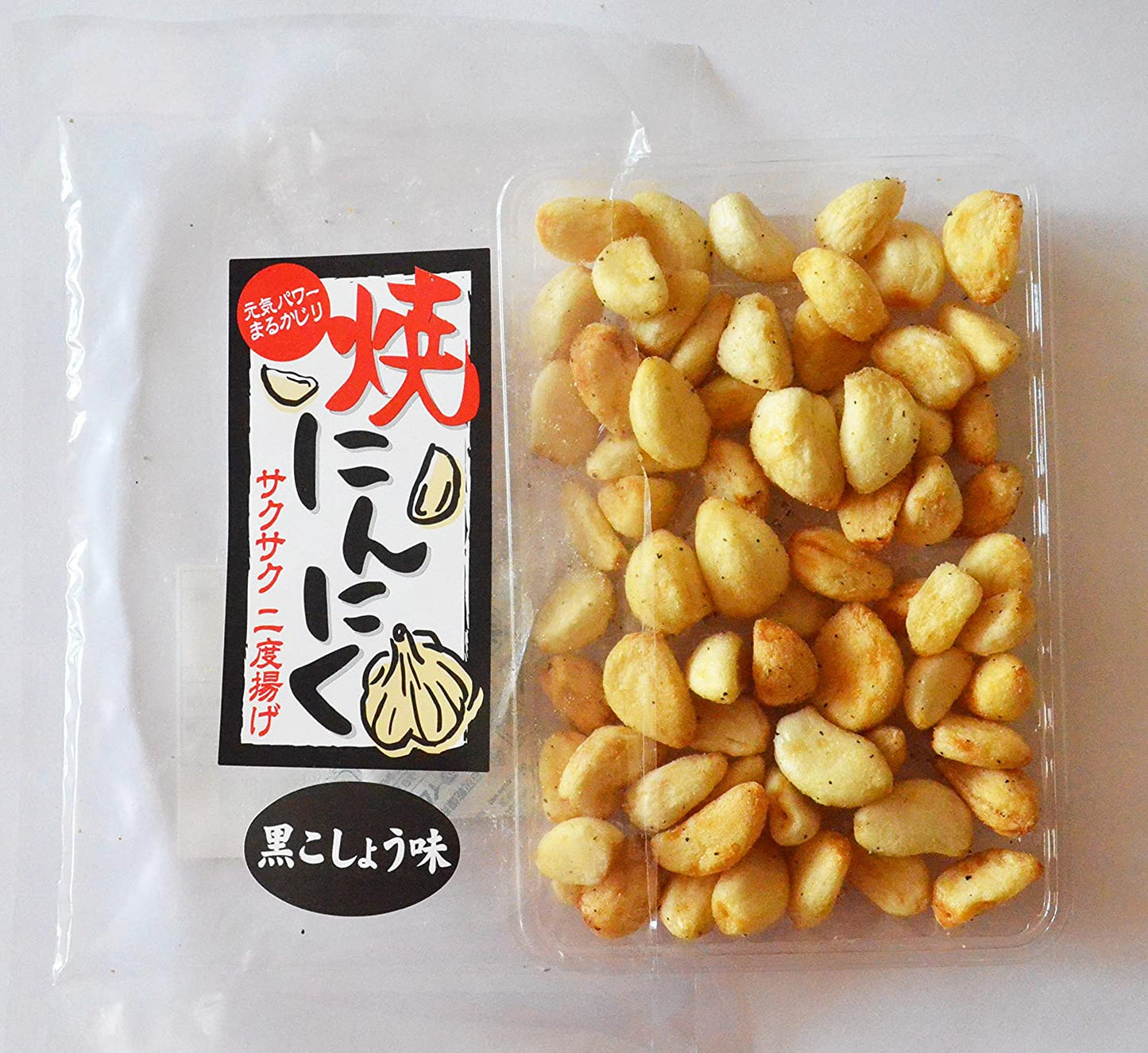 夏の暑さに! 冬の寒さに! 焼にんにく 黒こしょう味 80g