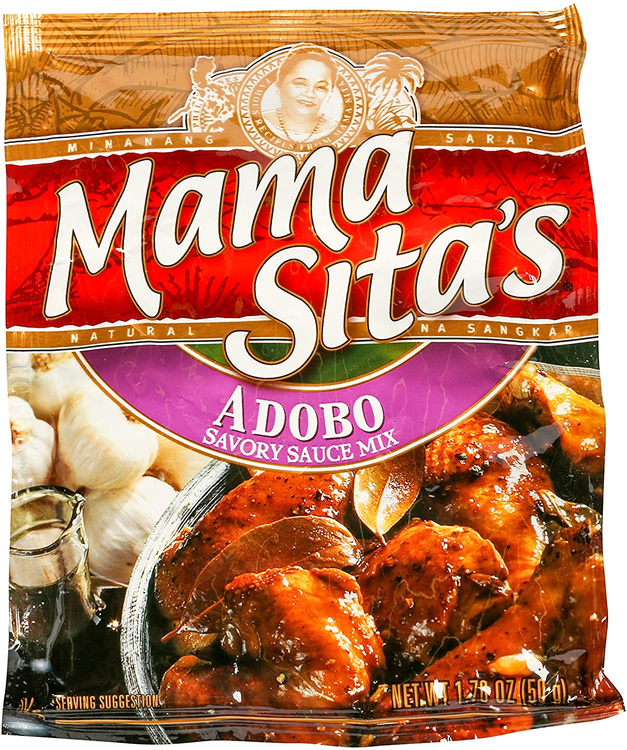 MAMA SITA`S　ADOBO (SAVORY SAUCE MIX) 中華合わせ調味料（粉末）50g 写真の賞味期限は撮影時のものです。実際とは違う場合があります。照片?供参考