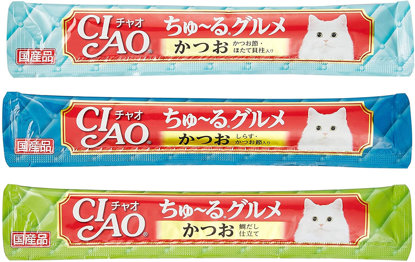 チャオ (CIAO) 猫用おやつ ちゅ~る グルメ かつお海鮮バラエティ 14g×120本入