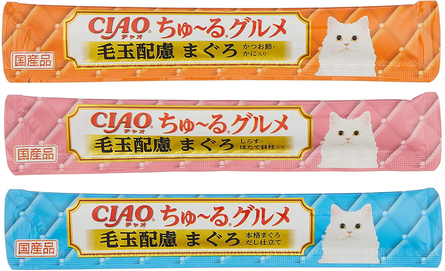 チャオ (CIAO) 猫用おやつ ちゅ~る グルメ 毛玉配慮 まぐろ海鮮ミックス味 14g×120本入